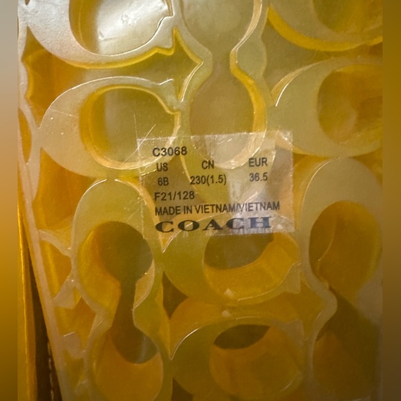 COACH Ulyssa Pool Slide Jelly Sandals Women Size 6 - Picture 5 of 5